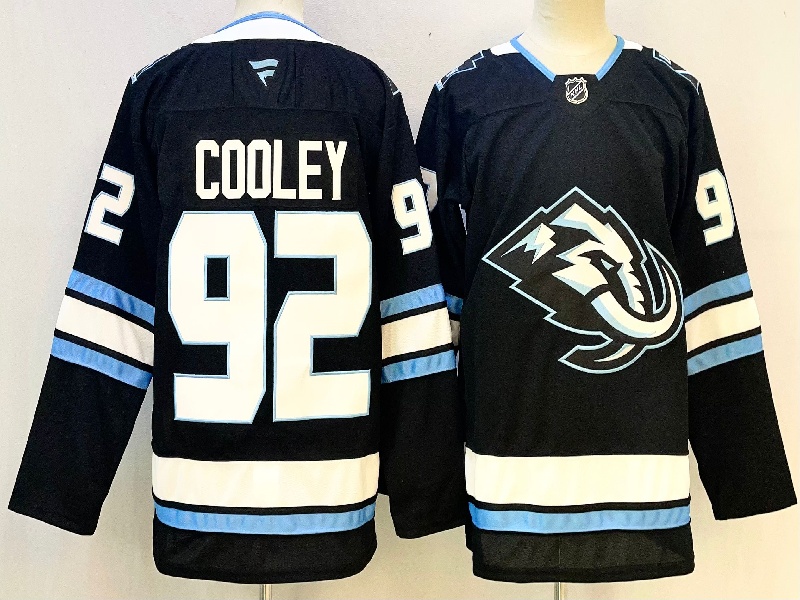 Men's Utah Mammoth #92 Logan Cooley Navy 2025 Stitched Jersey
