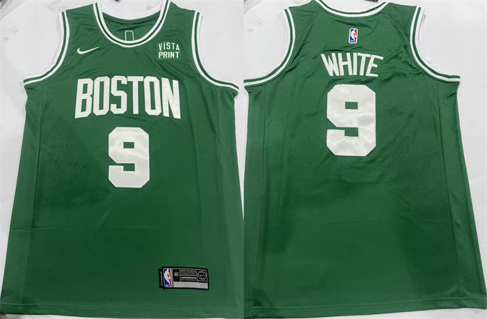 Men's Boston Celtics #9 Derrick White Green Icon Edition Stitched Basketball Jersey Men's Boston Celtics #9 Derrick White Green Icon Edition Stitched Basketball Jersey