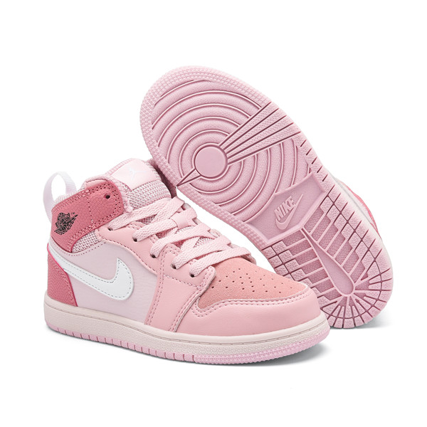 Youth Running Weapon Air Jordan 1 Pink Shoes 10013