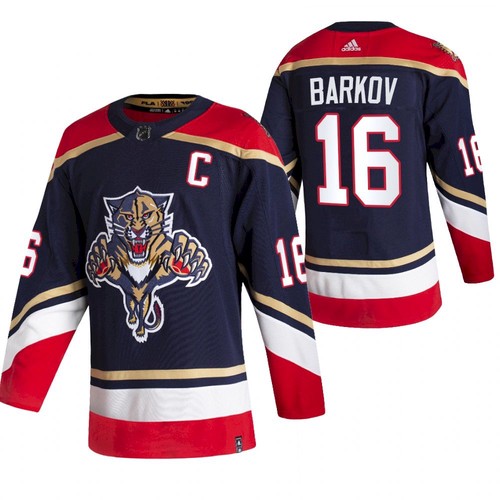 Men's Florida Panthers #16 Aleksander Barkov Black 2020-21 Reverse Retro Stitched NHL Jersey