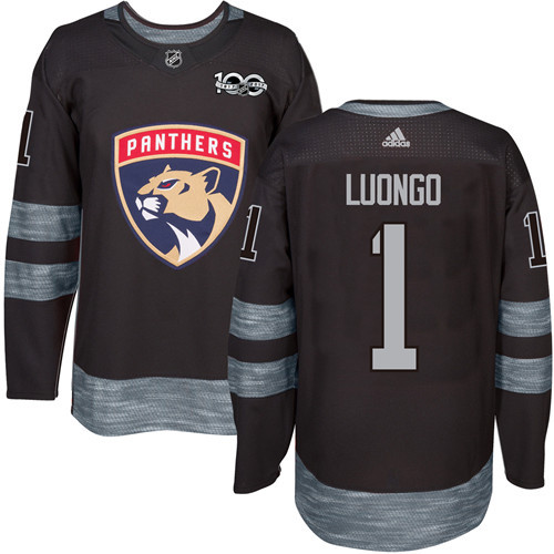 Panthers Black #1 Roberto Luongo 1917-2017 100th Anniversary Stitched NHL Jersey Panthers Black #1 Roberto Luongo 1917-2017 100th Anniversary Stitched NHL Jersey