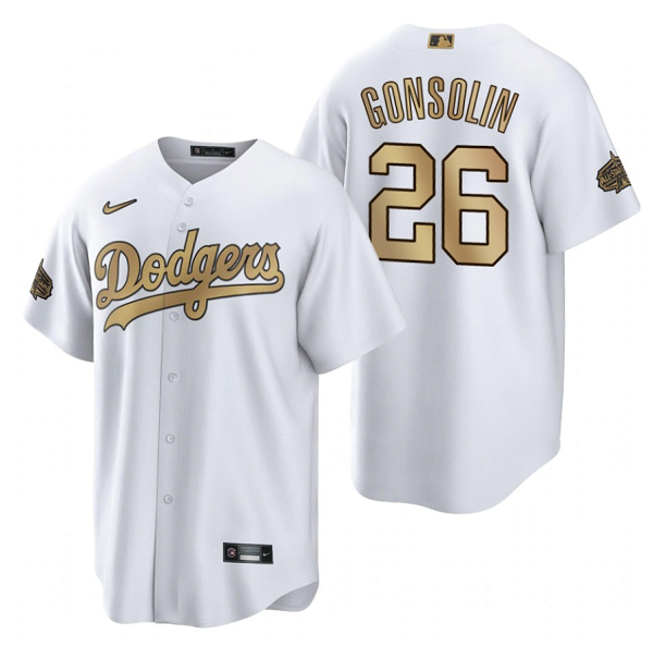 Youth Los Angeles Dodgers #26 Tony Gonsolin 2022 All-Star White Cool Base Stitched Jersey Youth Los Angeles Dodgers #26 Tony Gonsolin 2022 All-Star White Cool Base Stitched Jersey