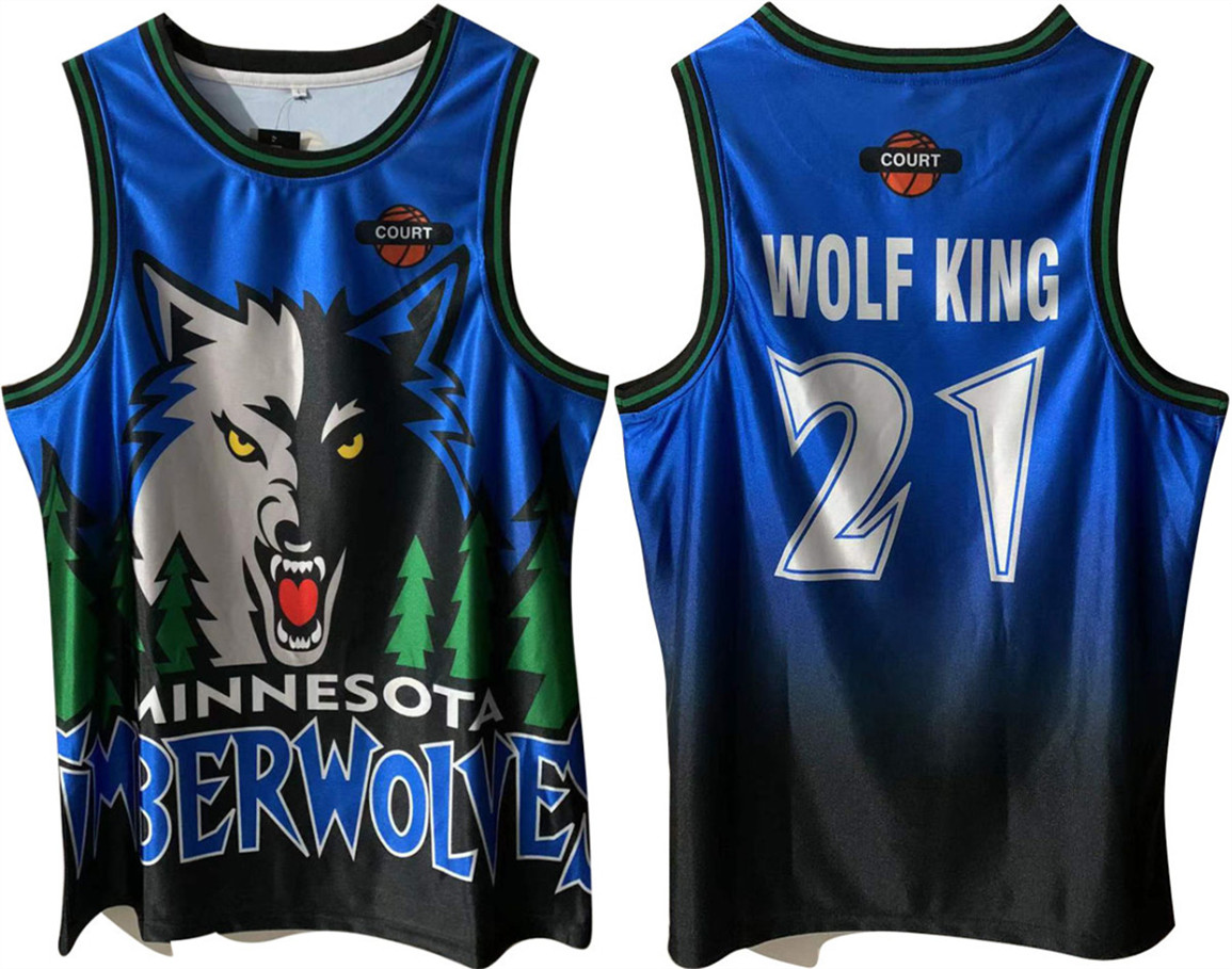 Men's Minnesota Timberwolves #21 Kevin Garnett Blue/Green Throwback Stitched Jersey Men's Minnesota Timberwolves #21 Kevin Garnett Blue/Green Throwback Stitched Jersey