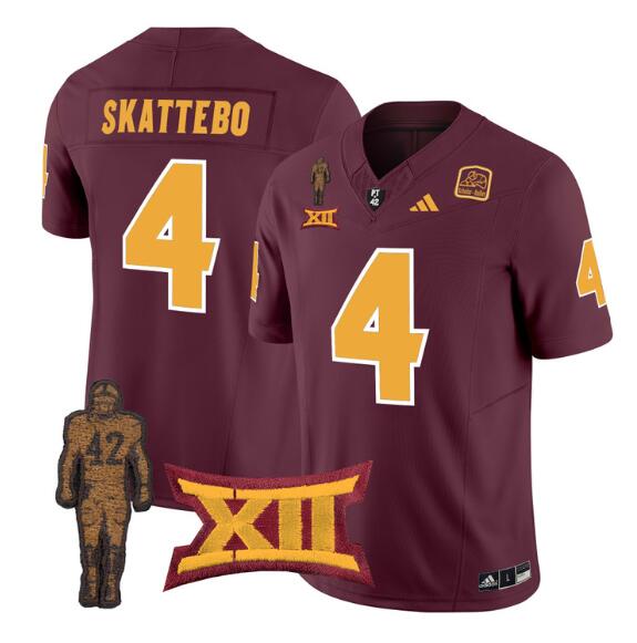 Men's Arizona State Sun Devils Custom 2024 F.U.S.E. Maroon Pat Tillman Vapor Limited Stitched Jersey