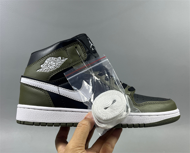 Men's Running Weapon Air Jordan 1 Black/Green Shoes 0717 Men's Running Weapon Air Jordan 1 Black/Green Shoes 0717