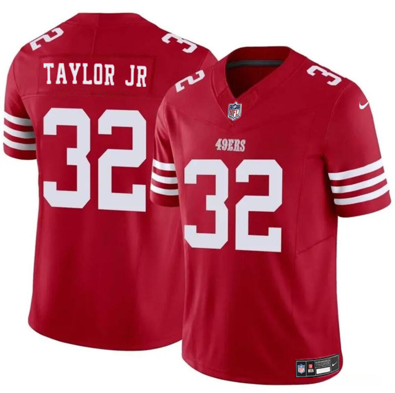 Youth San Francisco 49ers #32 Patrick Taylor Jr Red 2024 F.U.S.E. Vapor Untouchable Limited Stitched Football Jersey Youth San Francisco 49ers #32 Patrick Taylor Jr Red 2024 F.U.S.E. Vapor Untouchable Limited Stitched Football Jersey