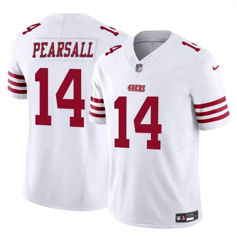 Youth San Francisco 49ers #14 Ricky Pearsall White 2024 Draft F.U.S.E. Vapor Untouchable Limited Stitched Football Jersey Youth San Francisco 49ers #14 Ricky Pearsall White 2024 Draft F.U.S.E. Vapor Untouchable Limited Stitched Football Jersey