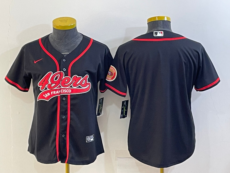 Youth San Francisco 49ers Blank Black With Patch Cool Base Stitched Baseball Jersey Youth San Francisco 49ers Blank Black With Patch Cool Base Stitched Baseball Jersey