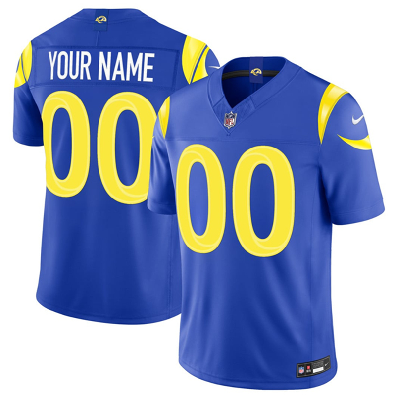 Women's Los Angeles Rams Active Player Custom Royal 2026 F.U.S.E. Vapor Limited Stitched Football Jersey(Run Small) Women's Los Angeles Rams Active Player Custom Royal 2026 F.U.S.E. Vapor Limited Stitched Football Jersey(Run Small)