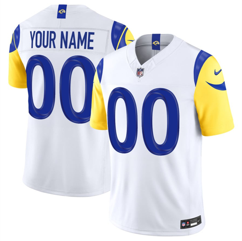 Women's Los Angeles Rams Active Player Custom White 2026 F.U.S.E. Vapor Limited Stitched Football Jersey(Run Small) Women's Los Angeles Rams Active Player Custom White 2026 F.U.S.E. Vapor Limited Stitched Football Jersey(Run Small)