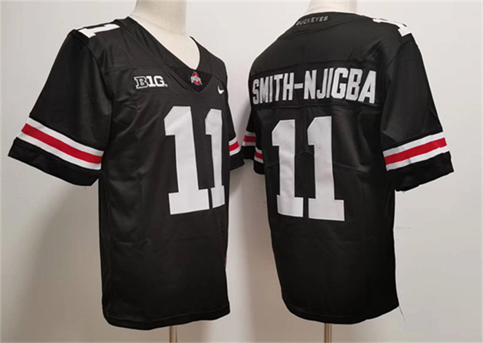 Men's Ohio State Buckeyes #11 Jaxon Smith-Njigba Black 2023 F.U.S.E. Limited Stitched Jersey Men's Ohio State Buckeyes #11 Jaxon Smith-Njigba Black 2023 F.U.S.E. Limited Stitched Jersey