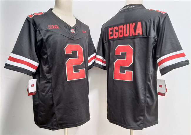 Men's Ohio State Buckeyes #2 Emeka Egbuka Black 2023 F.U.S.E. Limited Stitched Jersey Men's Ohio State Buckeyes #2 Emeka Egbuka Black 2023 F.U.S.E. Limited Stitched Jersey