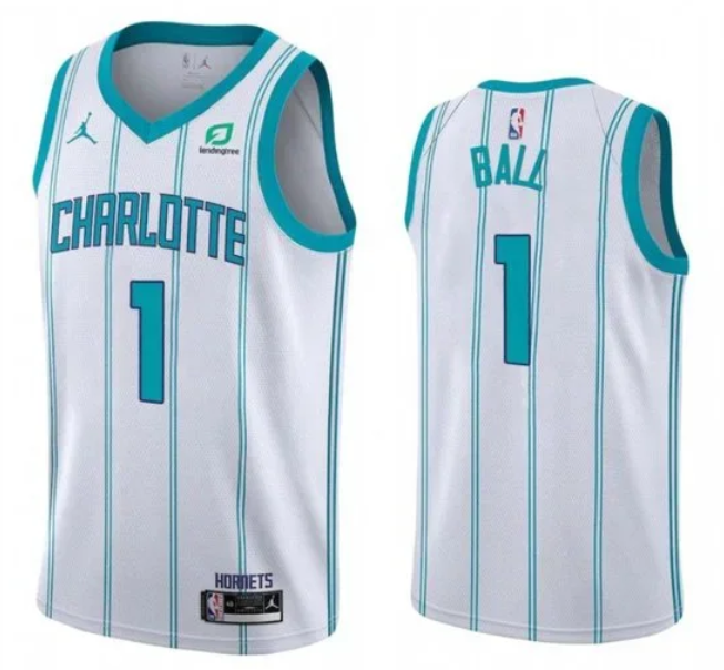 Men's Charlotte Hornets #1 LaMelo Ball White Stitched Basketball Jersey Men's Charlotte Hornets #1 LaMelo Ball White Stitched Basketball Jersey