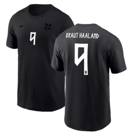 Men's Norway Custom Black Soccer Jersey