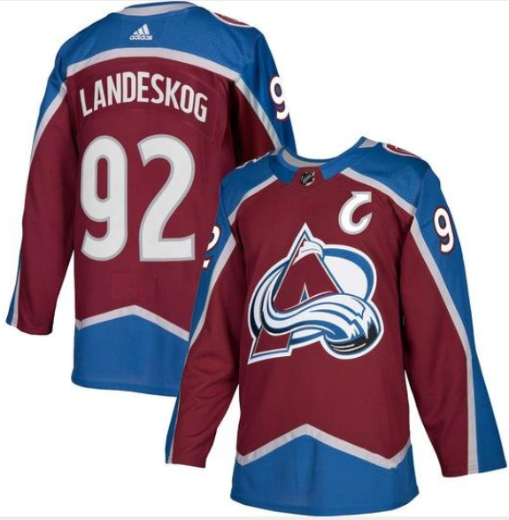 Men's Adidas Colorado Avalanche #92 Gabriel Landeskog Burgundy With C Patch Stitched NHL Jersey Men's Adidas Colorado Avalanche #92 Gabriel Landeskog Burgundy With C Patch Stitched NHL Jersey