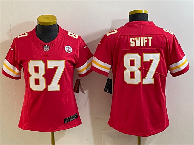 Youth Kansas City Chiefs #87 Taylor Swift Red 2023 F.U.S.E. Vapor Untouchable Limited Stitched Jersey Youth Kansas City Chiefs #87 Taylor Swift Red 2023 F.U.S.E. Vapor Untouchable Limited Stitched Jersey