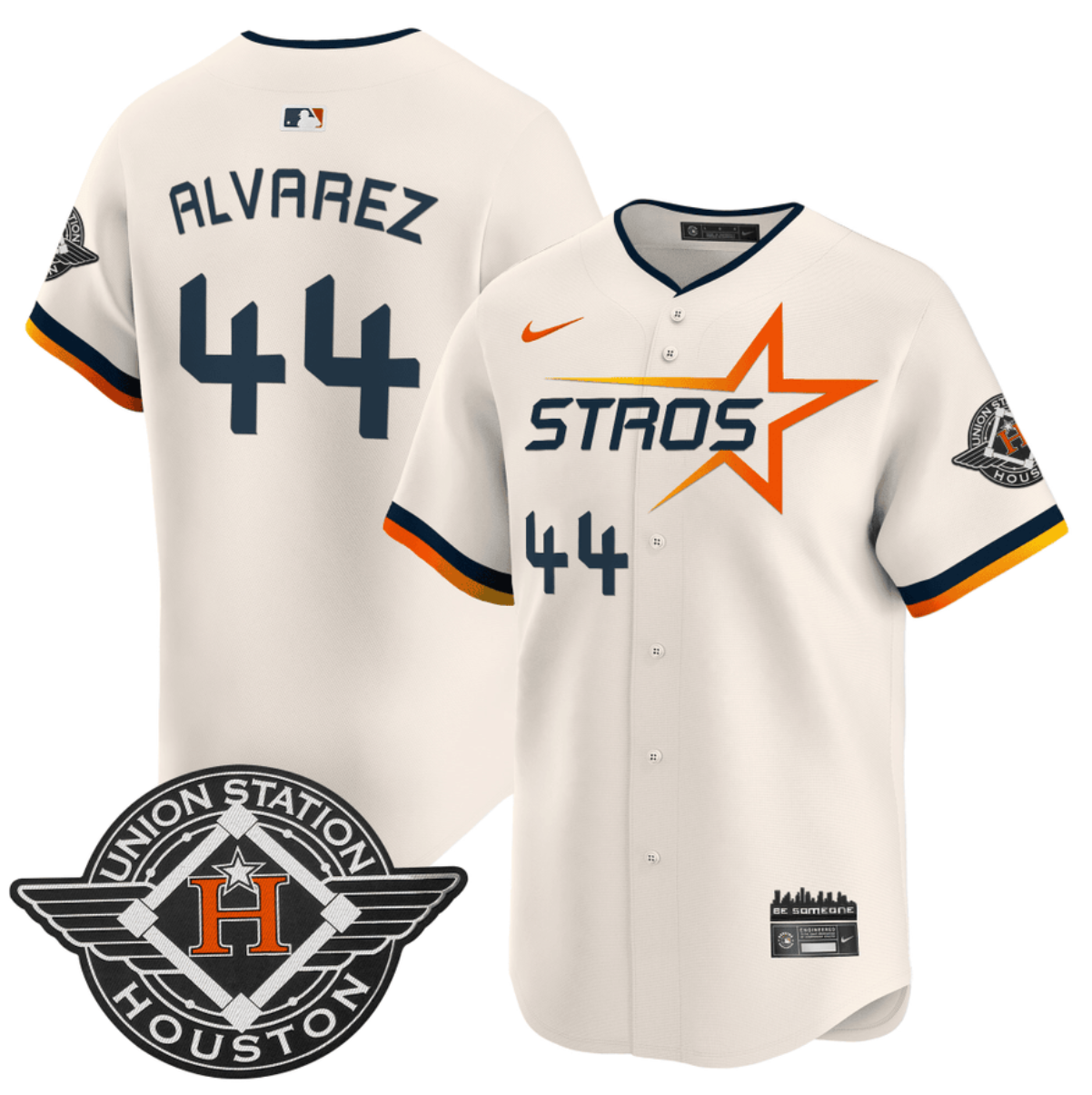Men's Houston Astros #44 Yordan Alvarez Cream 2025 City Connect Limited Stitched Baseball Jersey Men's Houston Astros #44 Yordan Alvarez Cream 2025 City Connect Limited Stitched Baseball Jersey