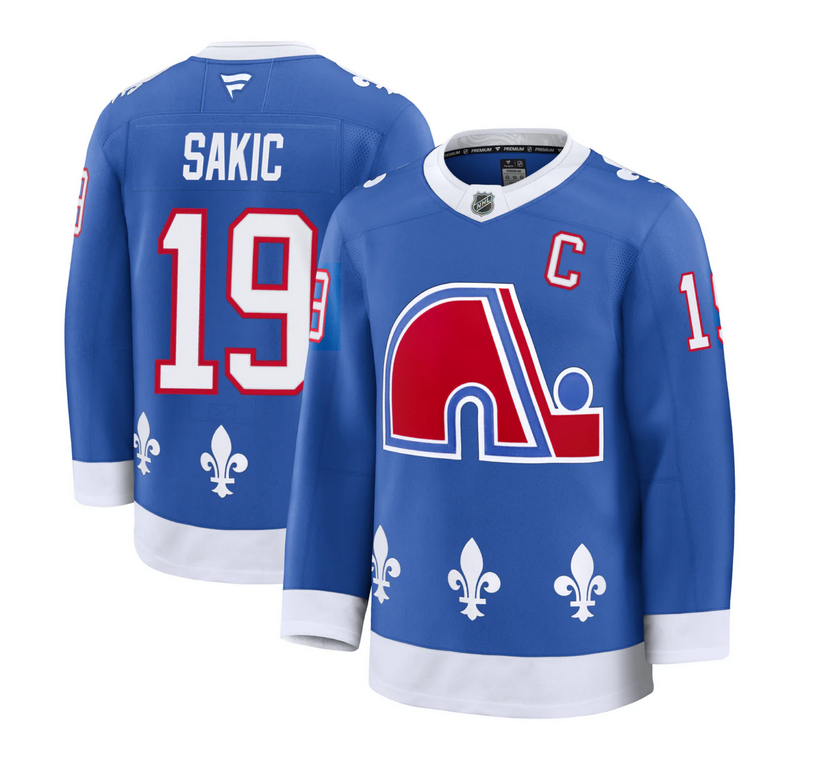 Men's Colorado Avalanche #19 Joe Sakic Blue 2025 With C Patch Alternate Stitched Jersey Men's Colorado Avalanche #19 Joe Sakic Blue 2025 With C Patch Alternate Stitched Jersey