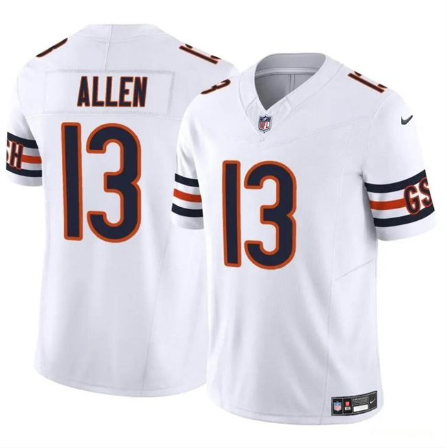 Youth Chicago Bears #13 Keenan Allen White 2023 F.U.S.E Vapor Stitched Football Jersey Youth Chicago Bears #13 Keenan Allen White 2023 F.U.S.E Vapor Stitched Football Jersey