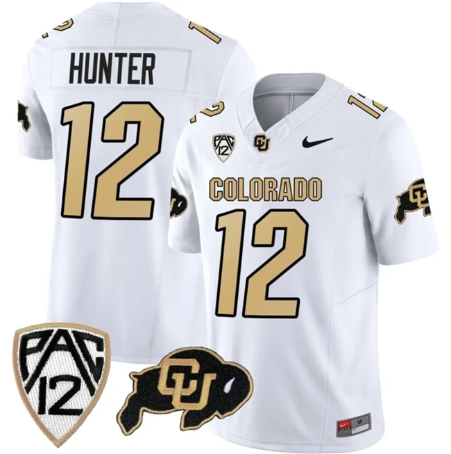 Men's Colorado Buffaloes #12 Travis Hunter White 2023 F.U.S.E. Stitched Football Jersey Men's Colorado Buffaloes #12 Travis Hunter White 2023 F.U.S.E. Stitched Football Jersey