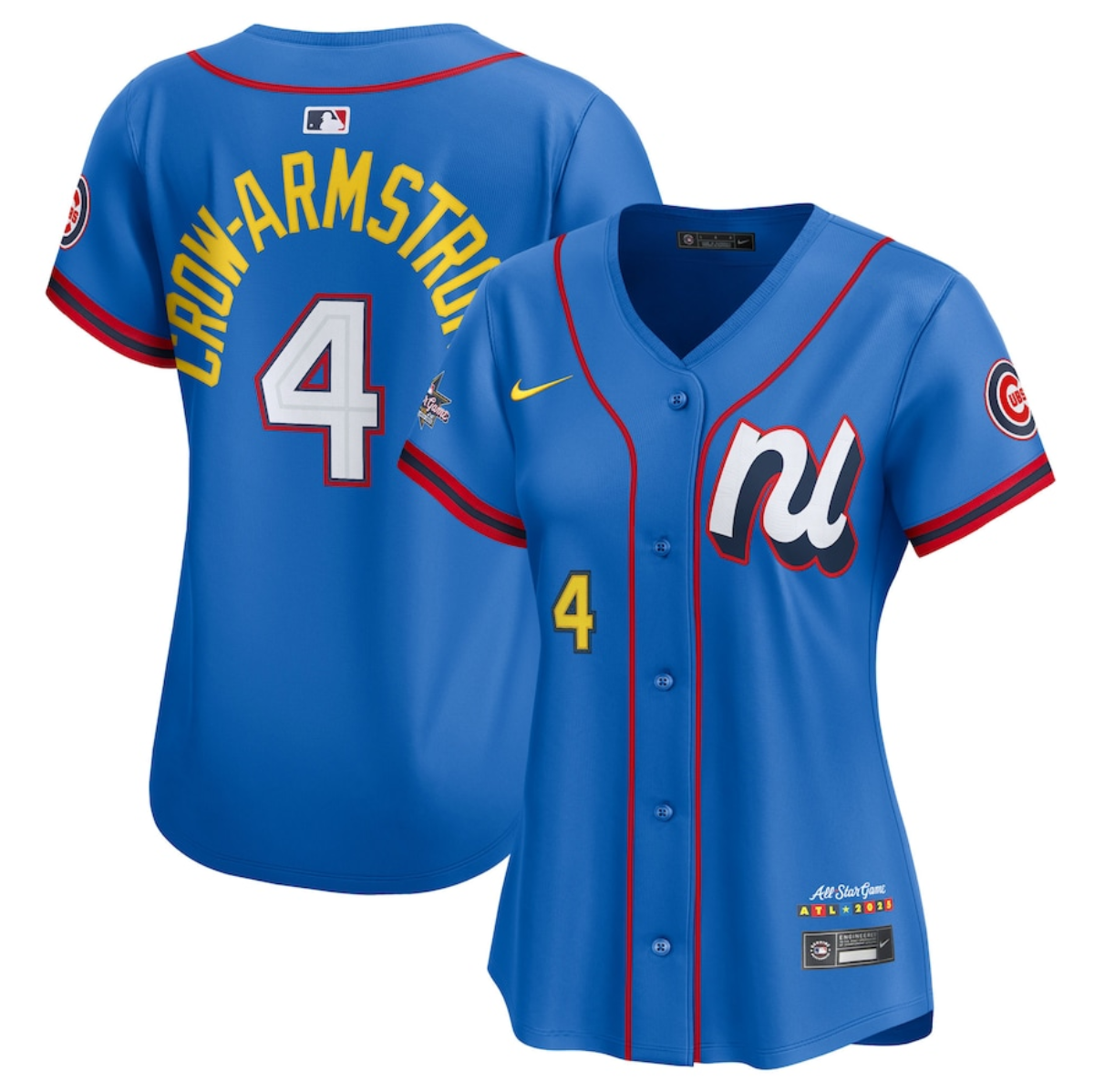 Women's National League #4 Pete Crow-Armstrong Blue 2025 All-Star Edition Limited Stitched Baseball Jersey(Run Small) Women's National League #4 Pete Crow-Armstrong Blue 2025 All-Star Edition Limited Stitched Baseball Jersey(Run Small)
