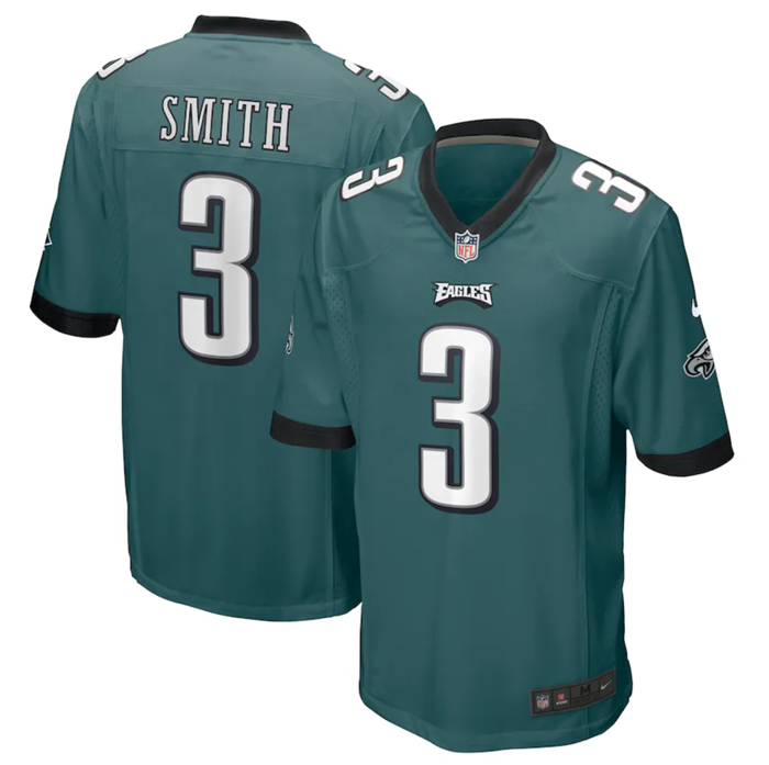 Youth Philadelphia Eagles #3 Nolan Smith Green Stitched Football Jersey