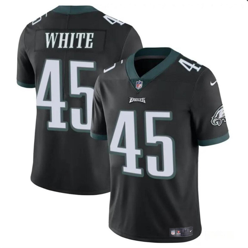 Youth Philadelphia Eagles #45 Devin White Black Vapor Untouchable Limited Stitched Football Jersey Youth Philadelphia Eagles #45 Devin White Black Vapor Untouchable Limited Stitched Football Jersey