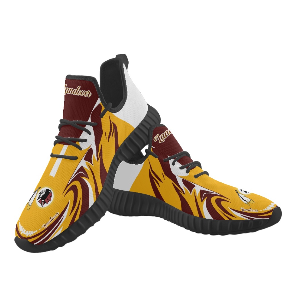 Men's Washington Redskins Mesh Knit Sneakers/Shoes 008 Men's Washington Redskins Mesh Knit Sneakers/Shoes 008