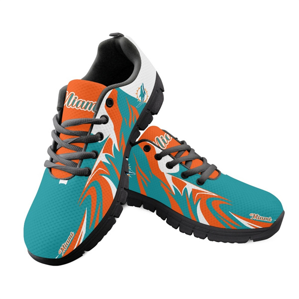 Men's Miami Dolphins AQ Running Shoes 005 Men's Miami Dolphins AQ Running Shoes 005