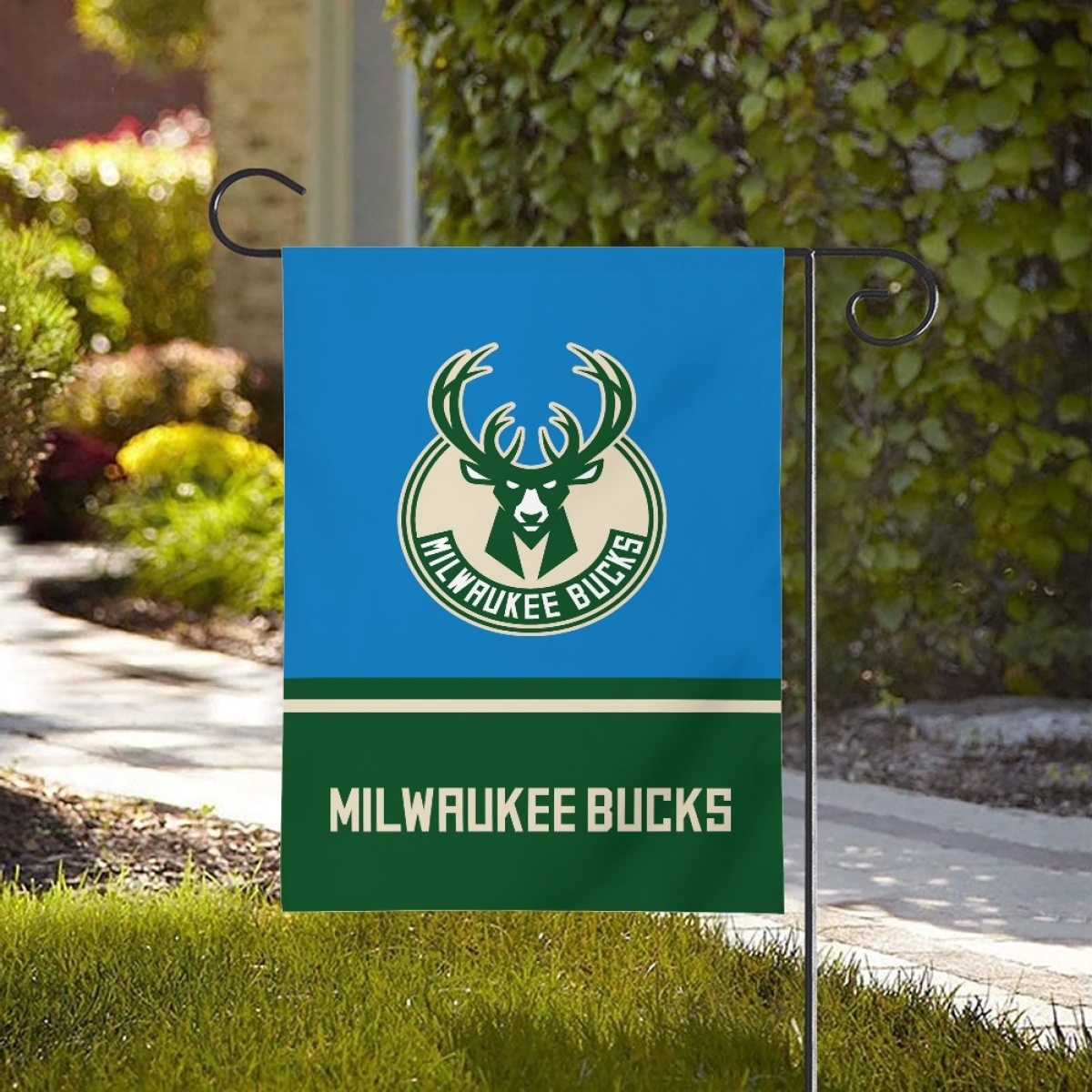 Milwaukee Bucks Double-Sided Garden Flag 001 (Pls check description for details) Milwaukee Bucks Double-Sided Garden Flag 001 (Pls check description for details)