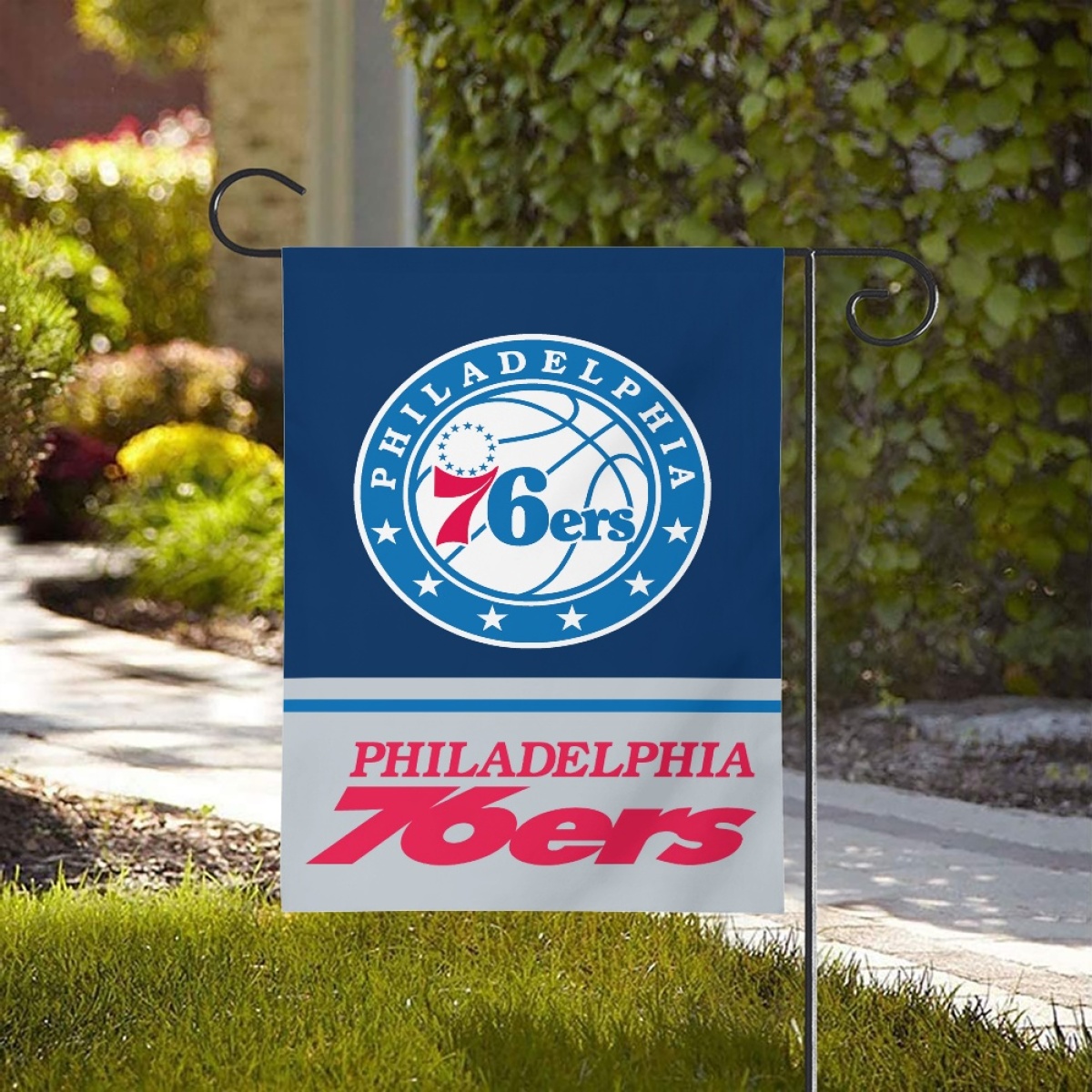 Philadelphia 76ers Double-Sided Garden Flag 001 (Pls check description for details) Philadelphia 76ers Double-Sided Garden Flag 001 (Pls check description for details)
