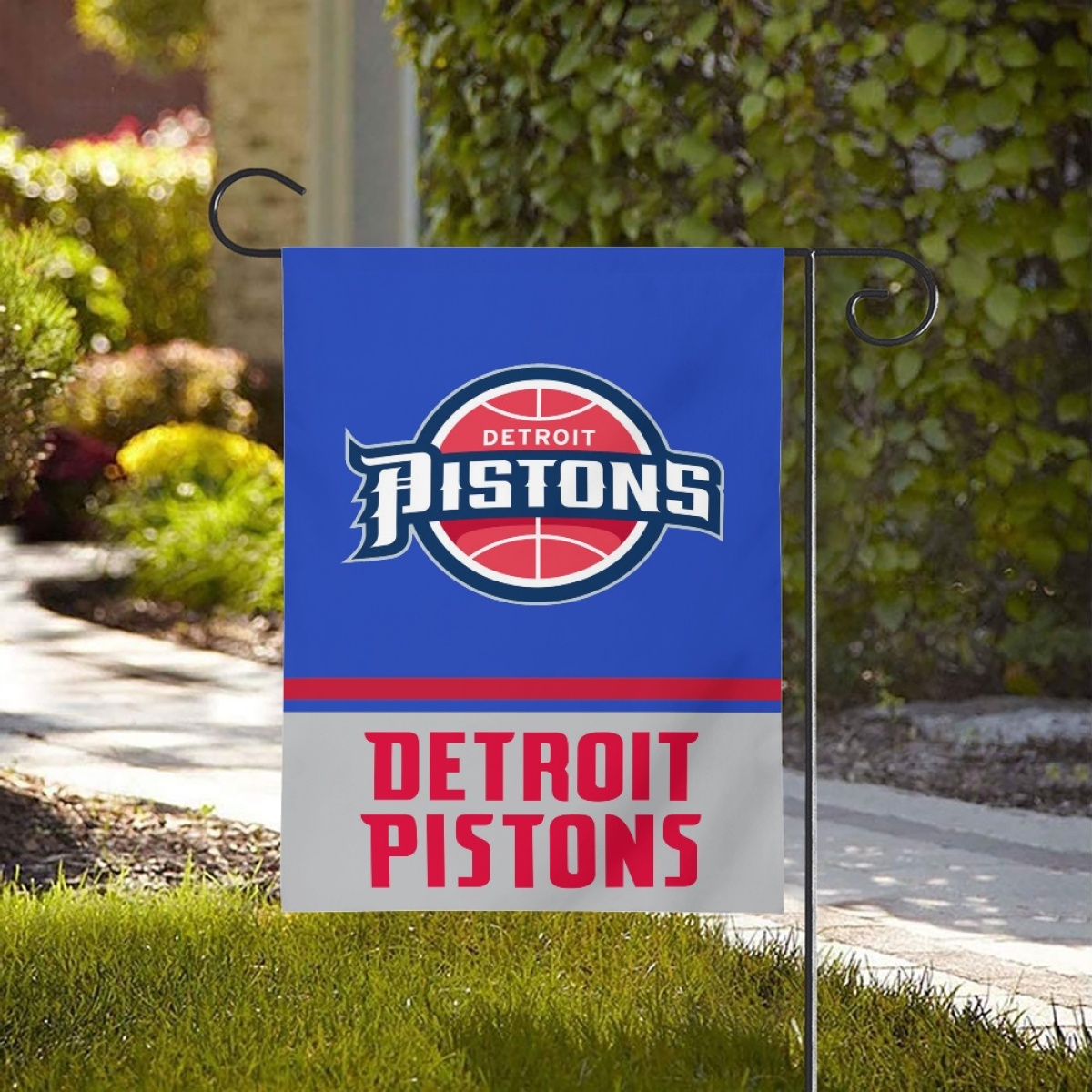 Detroit Pistons Double-Sided Garden Flag 001 (Pls check description for details) Detroit Pistons Double-Sided Garden Flag 001 (Pls check description for details)