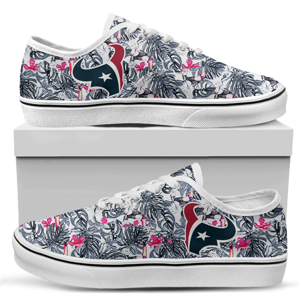 Women's Houston Texans Vans Low Top Sneakers 008