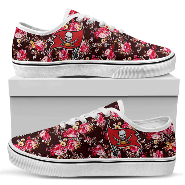 Women's Tampa Bay Buccaneers Vans Low Top Sneakers 009