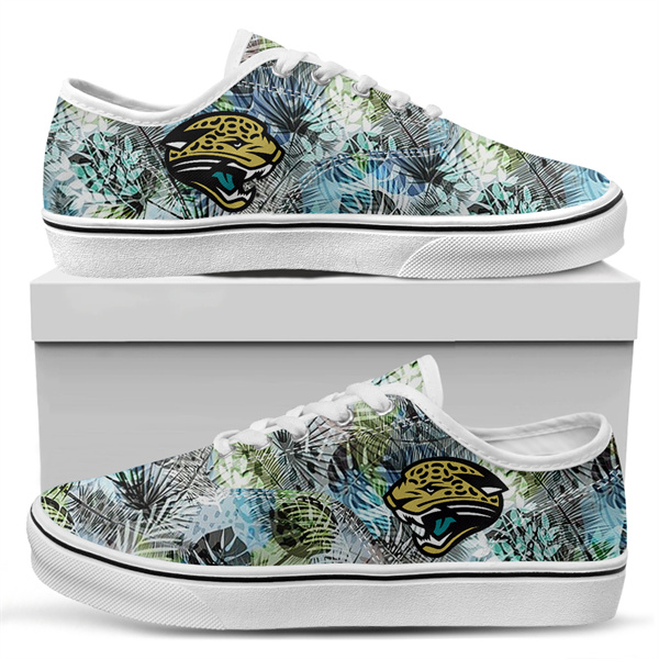 Women's Jacksonville Jaguars Vans Low Top Sneakers 016