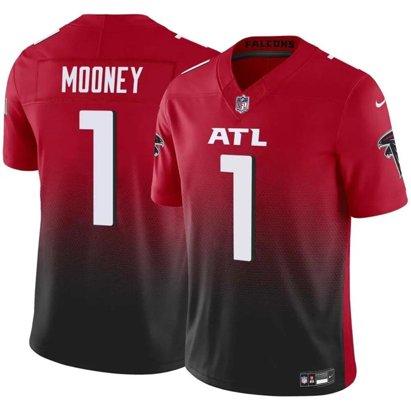 Youth Atlanta Falcons #1 Darnell Mooney Red/Black 2024 F.U.S.E. Vapor Untouchable Limited Stitched Football Jersey Youth Atlanta Falcons #1 Darnell Mooney Red/Black 2024 F.U.S.E. Vapor Untouchable Limited Stitched Football Jersey