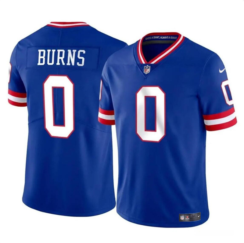 Youth New York Giants #0 Brian Burns Blue Vapor Throwback Stitched Jersey Youth New York Giants #0 Brian Burns Blue Vapor Throwback Stitched Jersey