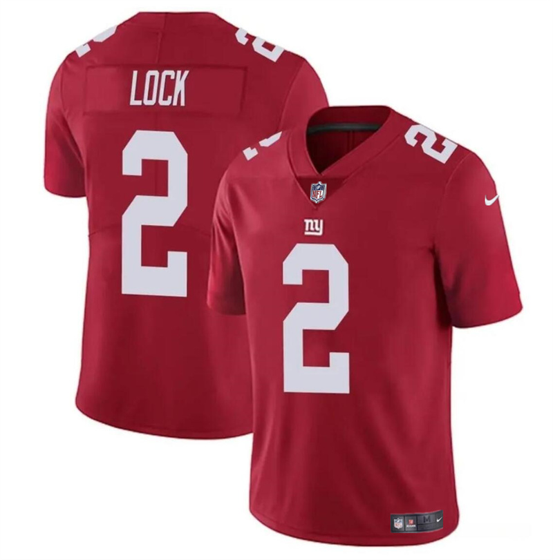 Youth New York Giants #2 Drew Lock Red Vapor Stitched Jersey Youth New York Giants #2 Drew Lock Red Vapor Stitched Jersey