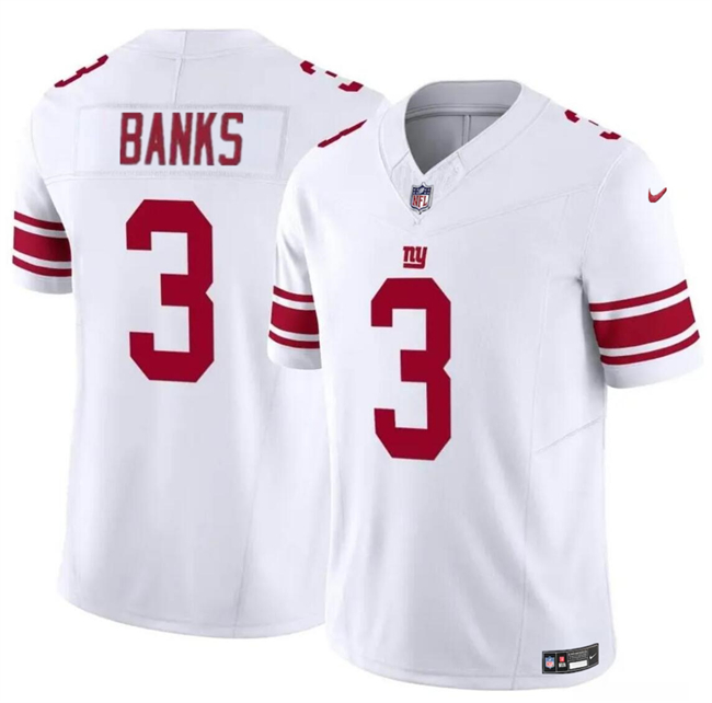 Youth New York Giants #3 Deonte Banks White 2023 F.U.S.E Vapor Stitched Jersey Youth New York Giants #3 Deonte Banks White 2023 F.U.S.E Vapor Stitched Jersey