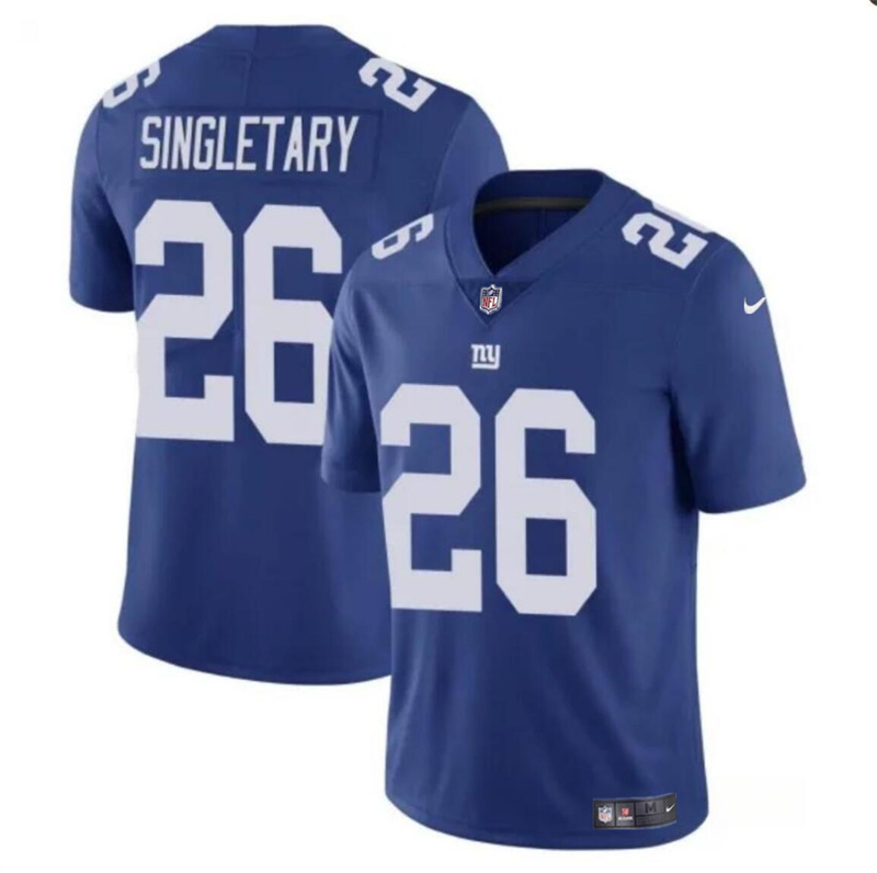 Youth New York Giants #26 Devin Singletary Blue Vapor Untouchable Limited Stitched Jersey Youth New York Giants #26 Devin Singletary Blue Vapor Untouchable Limited Stitched Jersey
