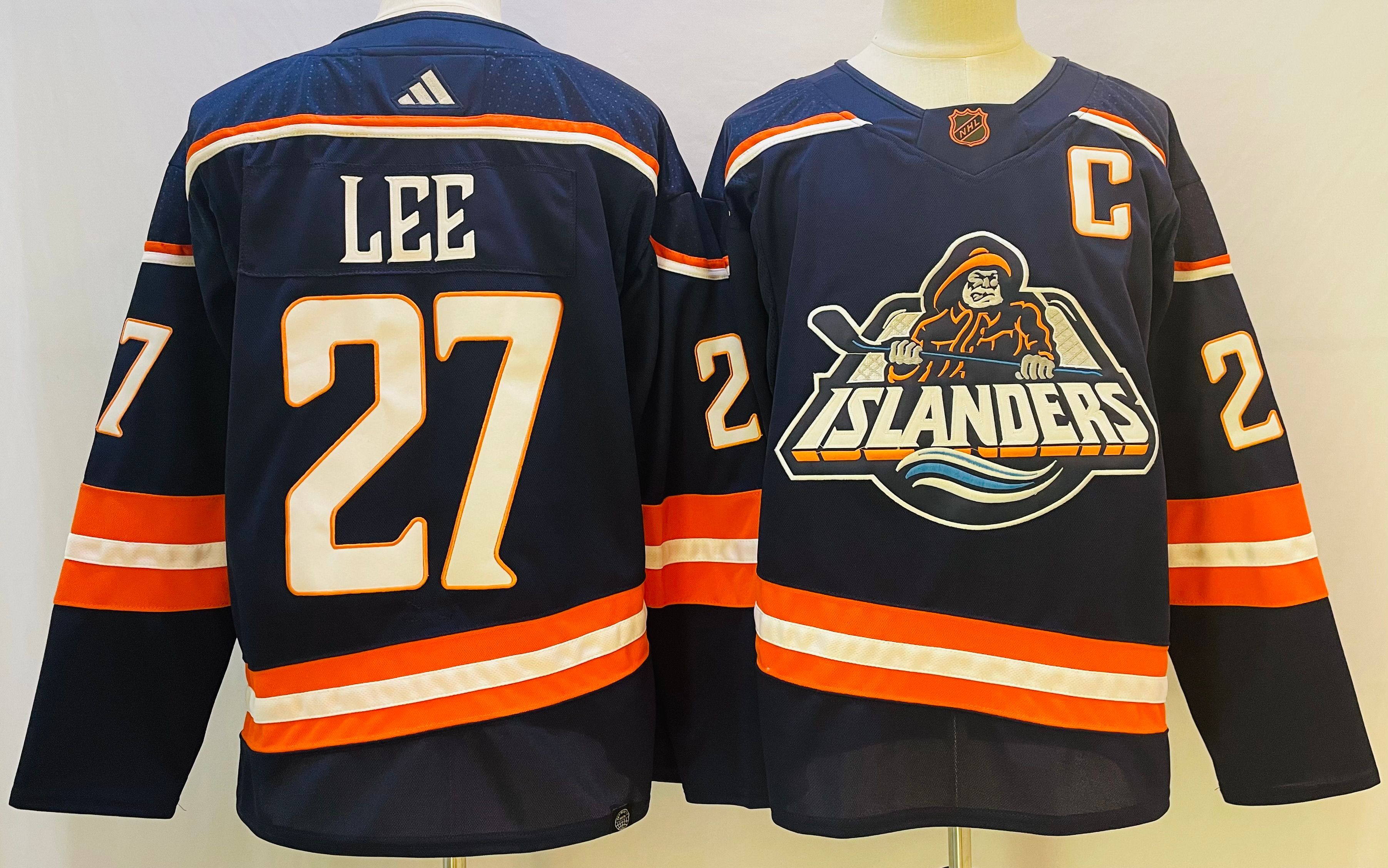 Men's New York Islanders #13 Mathew Barzal Navy 2022-23 Reverse Retro Stitched Jersey