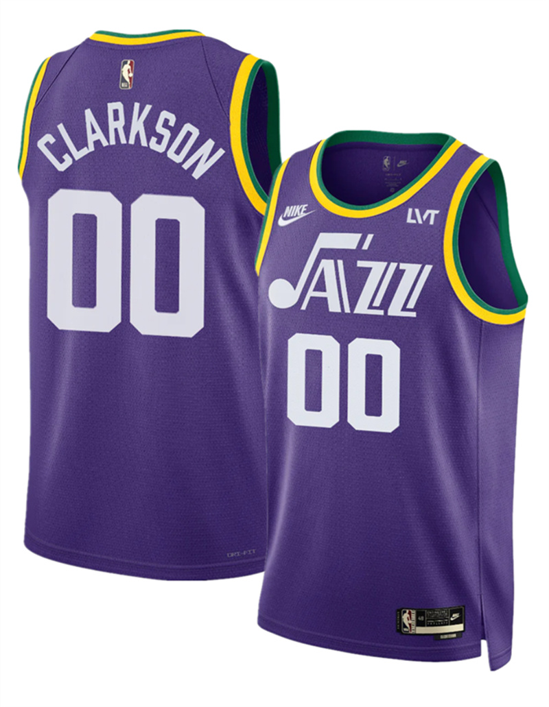 Men's Utah Jazz Active Player Custom Purple 2024/25 City Edition Stitched Basketball Jersey