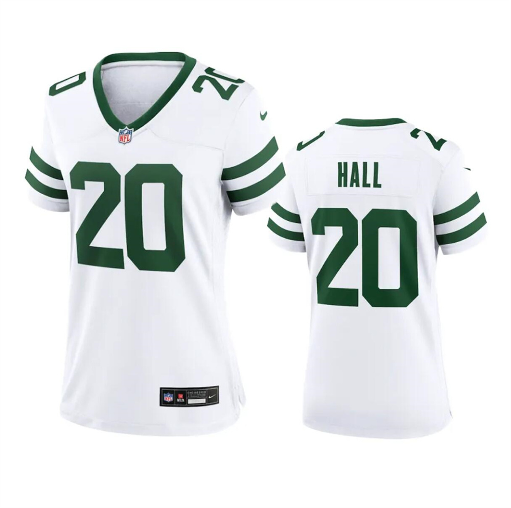 Women's New York Jets #20 Breece Hall White 2024 Stitched Football Jersey(Run Small) Women's New York Jets #20 Breece Hall White 2024 Stitched Football Jersey(Run Small)