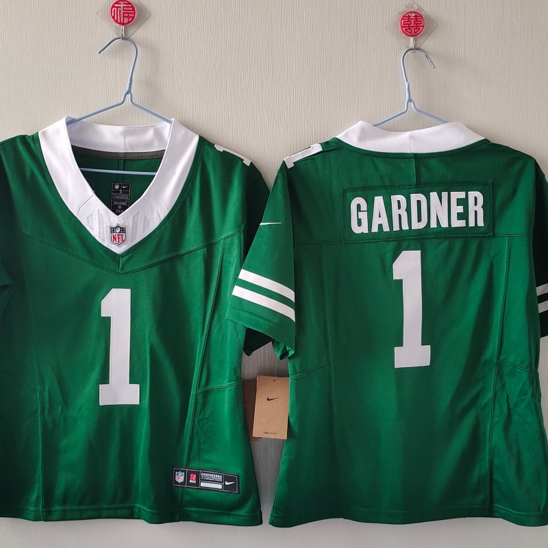 Youth New York Jets #1 Sauce Gardner Green 2025 F.U.S.E. Vapor Limited Stitched Jersey