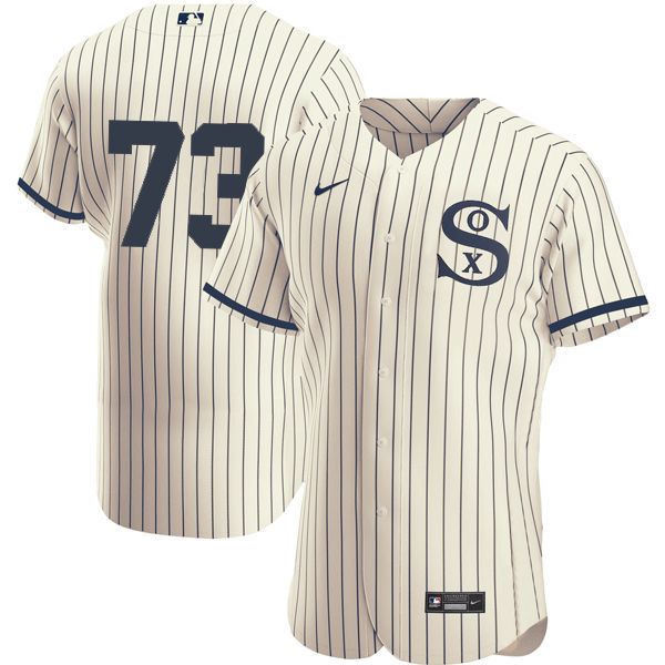 Men's Chicago White Sox #73 Yermin Mercedes 2021 Cream/Navy Field of Dreams Men's Chicago White Sox #73 Yermin Mercedes 2021 Cream/Navy Field of Dreams
