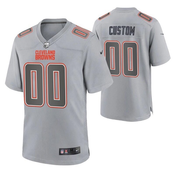 Men's Cleveland Browns Active Player Custom Grey Atmosphere Fashion Stitched Game Jersey Men's Cleveland Browns Active Player Custom Grey Atmosphere Fashion Stitched Game Jersey
