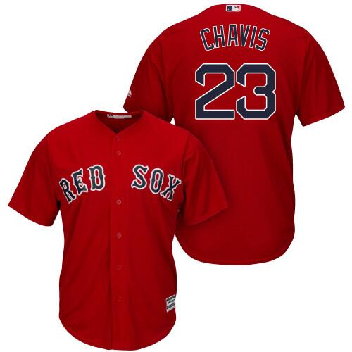 Men's Boston Red Sox #23 Michael Chavis Red 2019 Gold Program Cool Base Stitched MLB Jersey Men's Boston Red Sox #23 Michael Chavis Red 2019 Gold Program Cool Base Stitched MLB Jersey