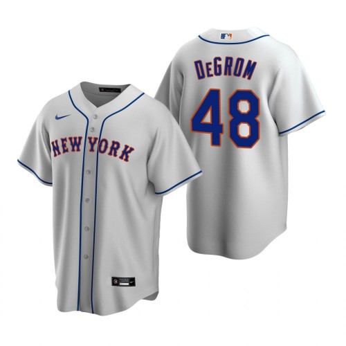 Men's New York Mets #48 Jacob deGrom New Grey Cool Base Stitched Jersey Men's New York Mets #48 Jacob deGrom New Grey Cool Base Stitched Jersey
