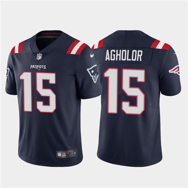 Men's New England Patriots #15 Nelson Agholor Navy Vapor Untouchable Limited Stitched Jersey Men's New England Patriots #15 Nelson Agholor Navy Vapor Untouchable Limited Stitched Jersey