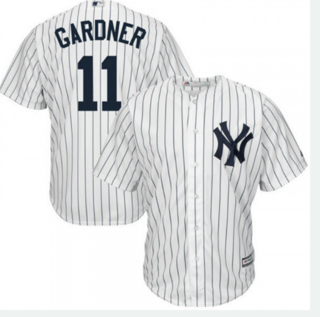 Men's New York Yankees #11 Brett Gardner White Cool Base Stitched Jersey Men's New York Yankees #11 Brett Gardner White Cool Base Stitched Jersey